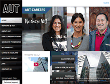 Tablet Screenshot of careers.aut.ac.nz